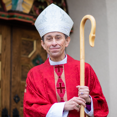 bishop with crozier